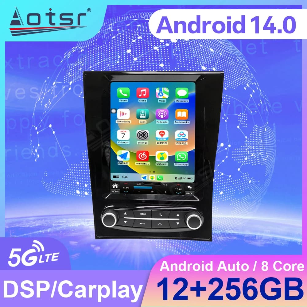 12.1” HD Touch Screen Android 14 Car Radio with CarPlay For Lexus GS300 WALD 1999-2004 GPS Multimedia Stereo Head Unit