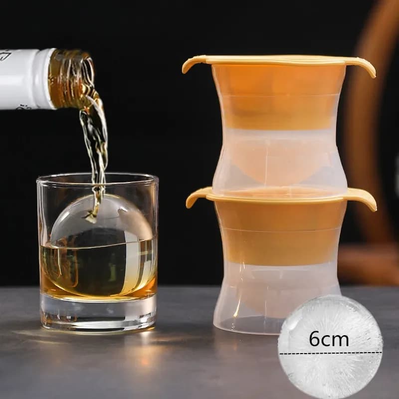 5/7cm stampo in Silicone per Hockey su ghiaccio riutilizzabile tondo Ice Cube Maker grande palla di ghiaccio trasparente whisky Beer Cooler Party Bar Tool accessori