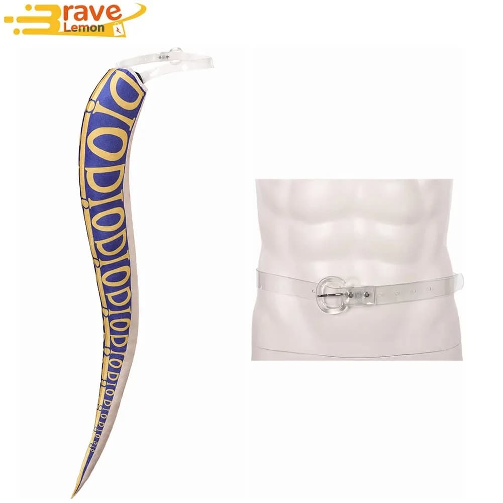 Diego Brando Belt for Cosplay, Costume Accessories Fantasy Maschile, Scene Objects for Anime Steel Ball Run JoJo, for Halloween and Mask Party