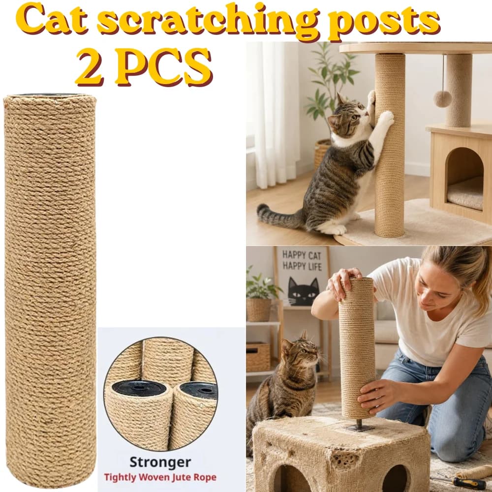 Sisal Cat Scratch Post Anti Scratch Claw Care Toy Tree Scratching Twine DIY Toy Paw Claw Furniture Protector Scratching Post