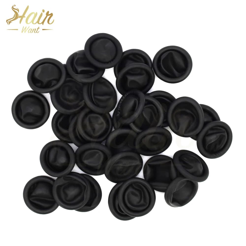 Guanti Protettivi per Capelli in Gomma Antiscivolo Antistatici in Lattice, Ditali in Lattice, Accessori per Extension Capelli