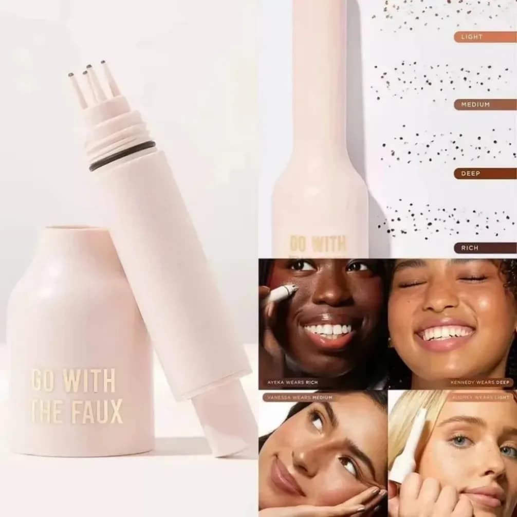 Penna per lentiggini con stampa naturale personalizzata con etichetta privata Strumento per trucco spot correttore impermeabile Matita per punti viso impermeabile duratura