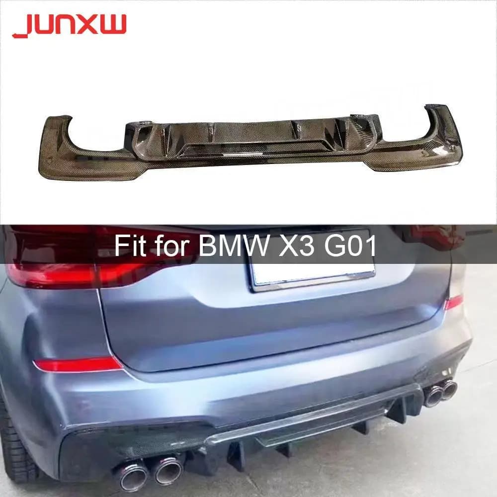 Accessori Auto in Fibra di Carbonio, Diffusore Posteriore per BMW X3 G01 Stile Sport 2018-2020, Coperture di Estensione in FRP