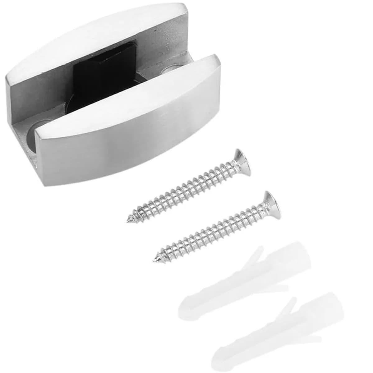 Shower room glass fastening 304 stainless steel retainer bathroom sliding door stopper slide block hardware accessories(T010)