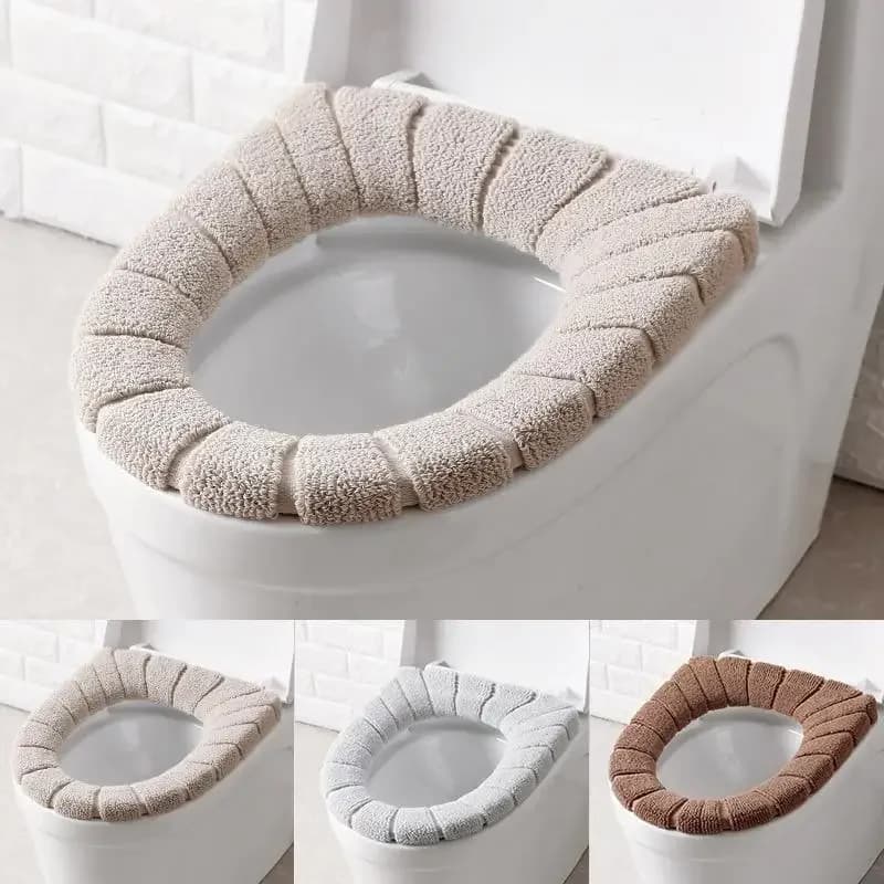 Coprisedile per WC Tappetino lavabile in acrilico morbido caldo Decorazioni per la casa Tappetino per sgabello Custodia per sedile Copriwater Accessori Bagno Casa
