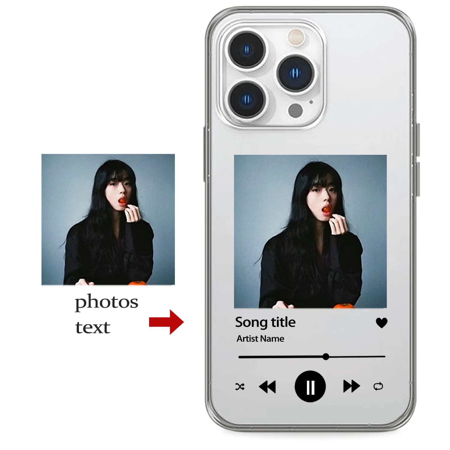 Fai da te la tua foto Custodia morbida trasparente per iPhone 17 16 15 14 13 12 11 Pro Xs Max X XR Mini 16e 7 8 Plus SE 2020 2022 Cover posteriore