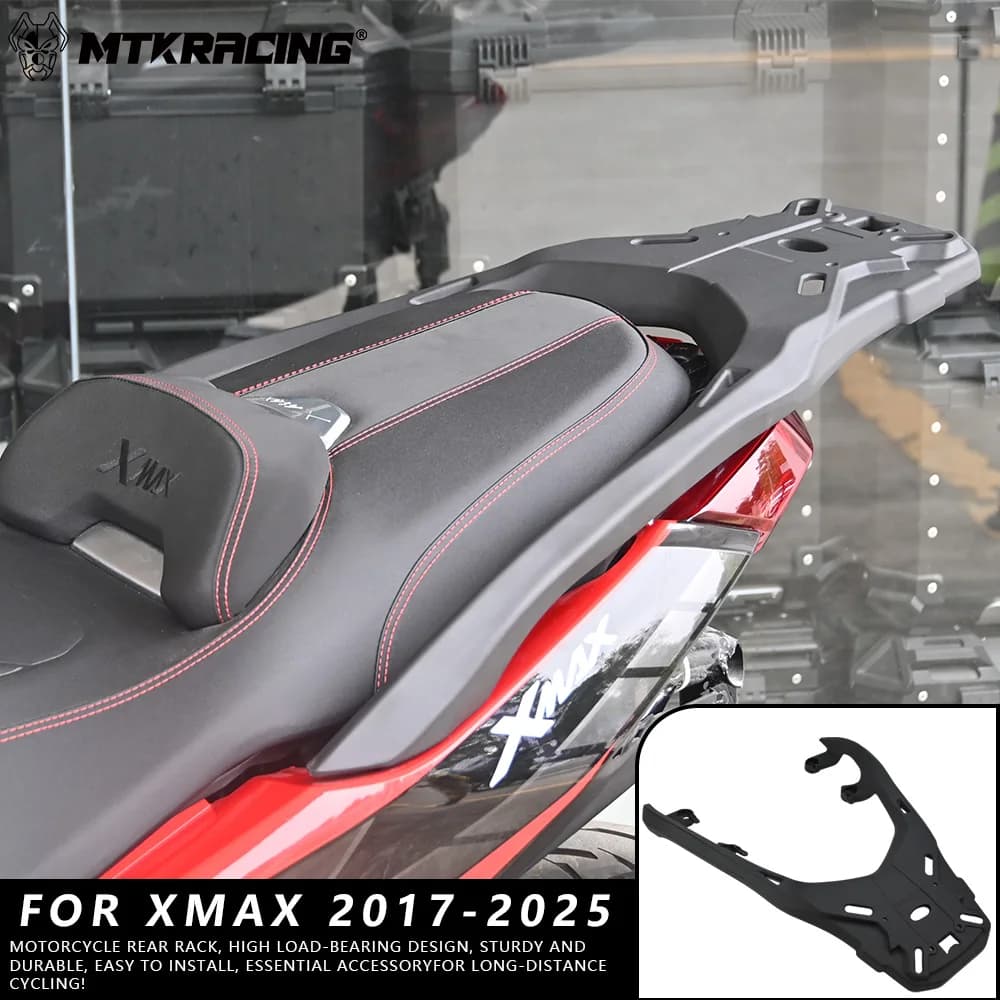 MTKRACING Per YAMAHA XMAX 2017-2025 Moto Posteriore Portapacchi Cargo Rack Sedile Posteriore Portapacchi Mensola di Supporto