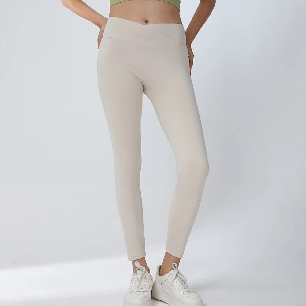 Leggings da yoga da donna, leggings sportivi a vita alta da donna, pantaloni da ciclismo modellanti anti-see-through per il controllo della pancia.