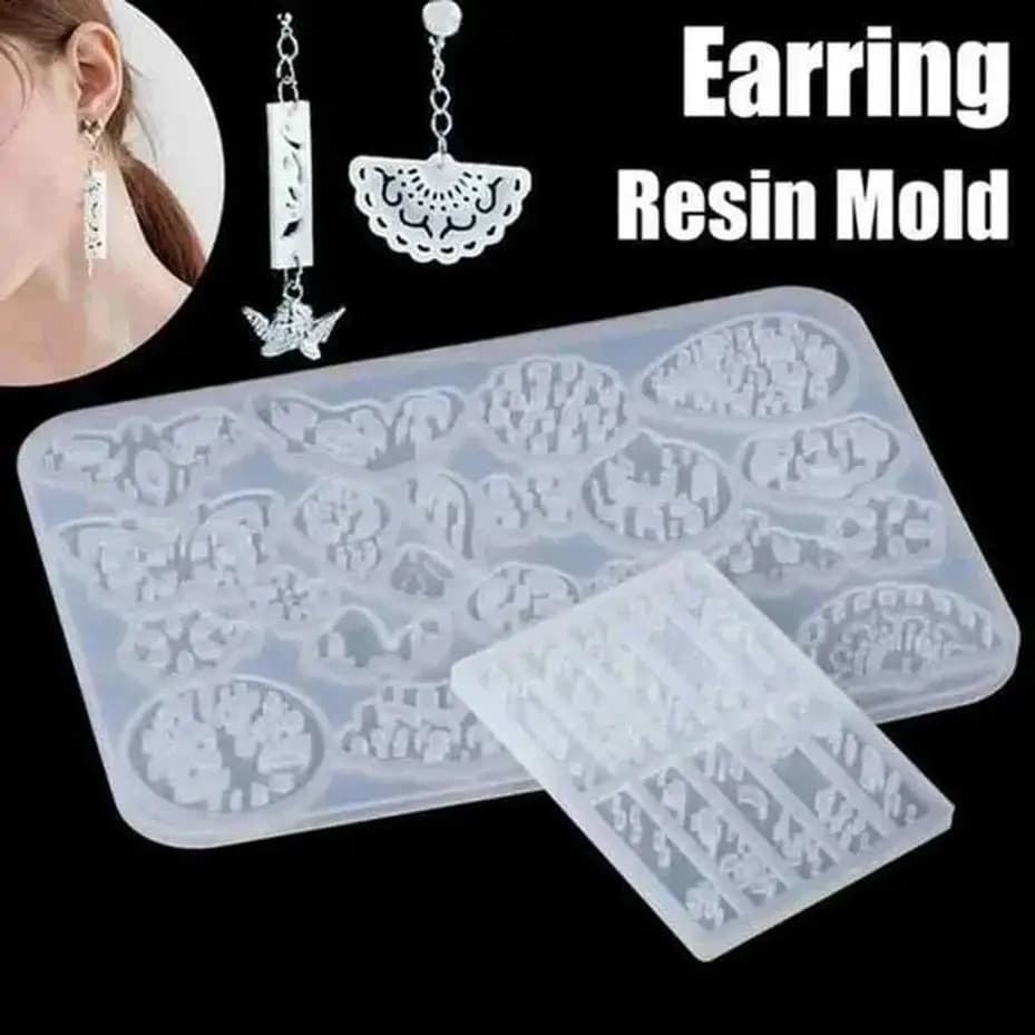 Trasparente fai da te artigianato collana epossidica modello pendente stampo in silicone orecchino di cristallo stampo in resina strumenti per la creazione di gioielli
