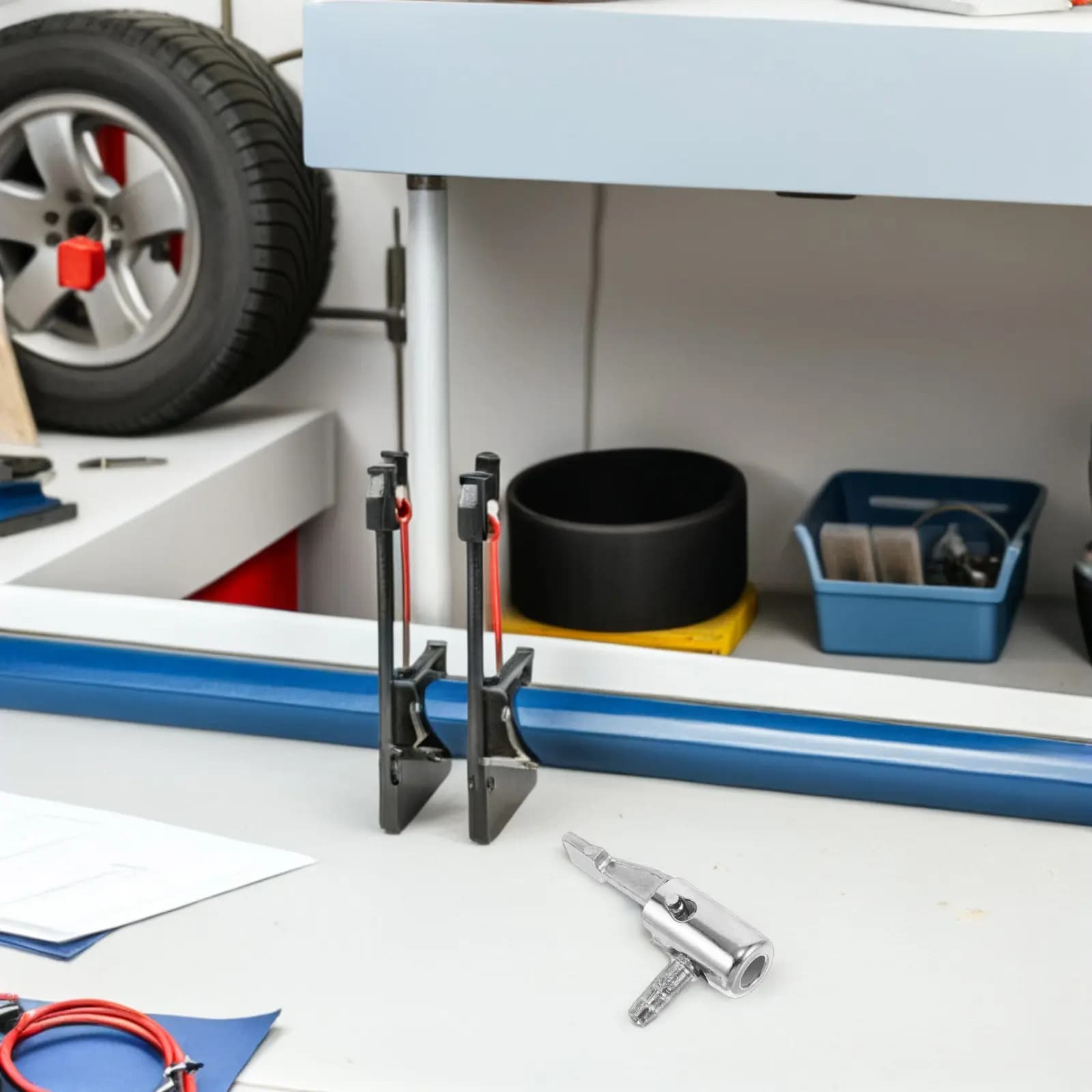 Ugello Gonfiagomme per Auto Leggero Portatile Facile da Installare con Clip Sicura Attacco Universale a Connessione Rapida per Compressore