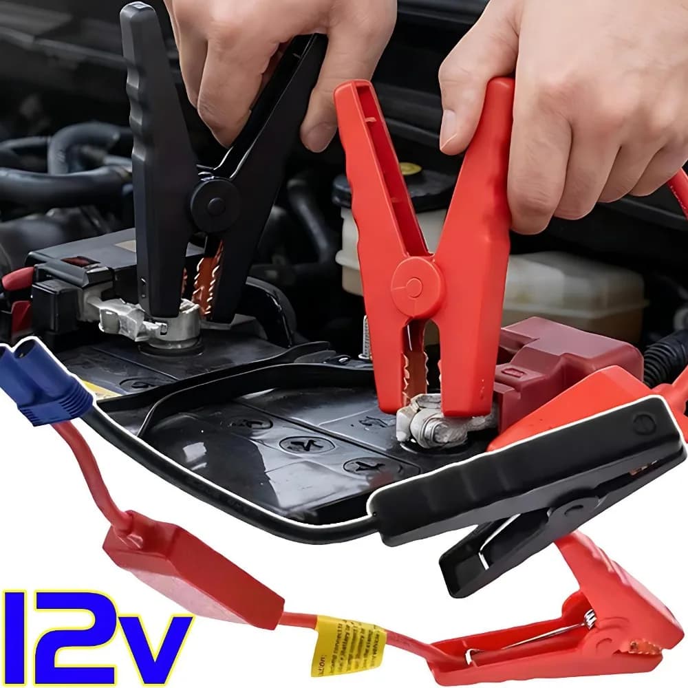 Morsetti per cavi per avviamento di emergenza per auto per impieghi gravosi Cavo per ponticello per batteria di emergenza da 12 V Connettore EC5 per barca per camion automatico