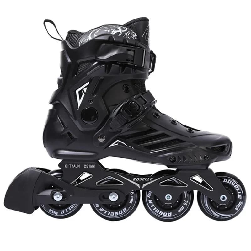 Women's Online skating shoes EU 35 to 46 Women's Online skating shoes 4 Wheel Sneaker PU Wheel Slalom Patines 1 pair