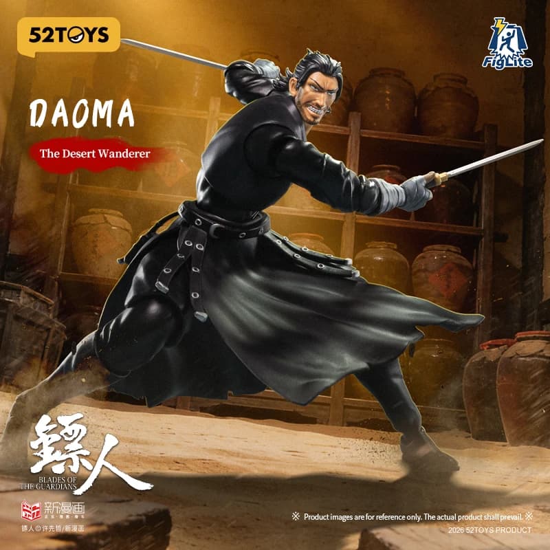 52TOYS FigLite Blades Of The Guardians Daoma, Action Figure da Collezione, Scala 1/12, Soldato Maschio Anime, 6 Pollici