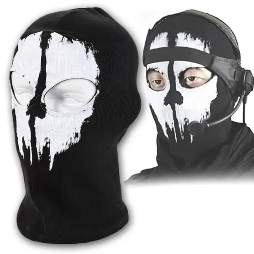 1 Pcs Novel Balaclava Ghost Skull Bike Motocicletta Casco Cappuccio Sci Sport Collo Maschera Viso