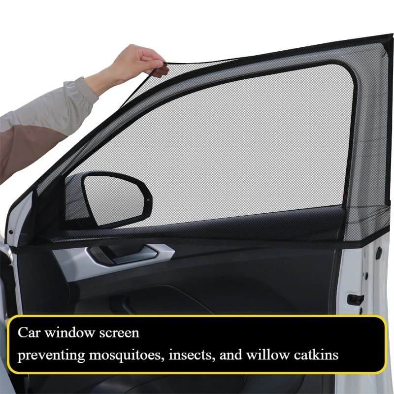 Car Mosquito-Proof Window Mesh Sunshade Side Curtain Window Sunscreen