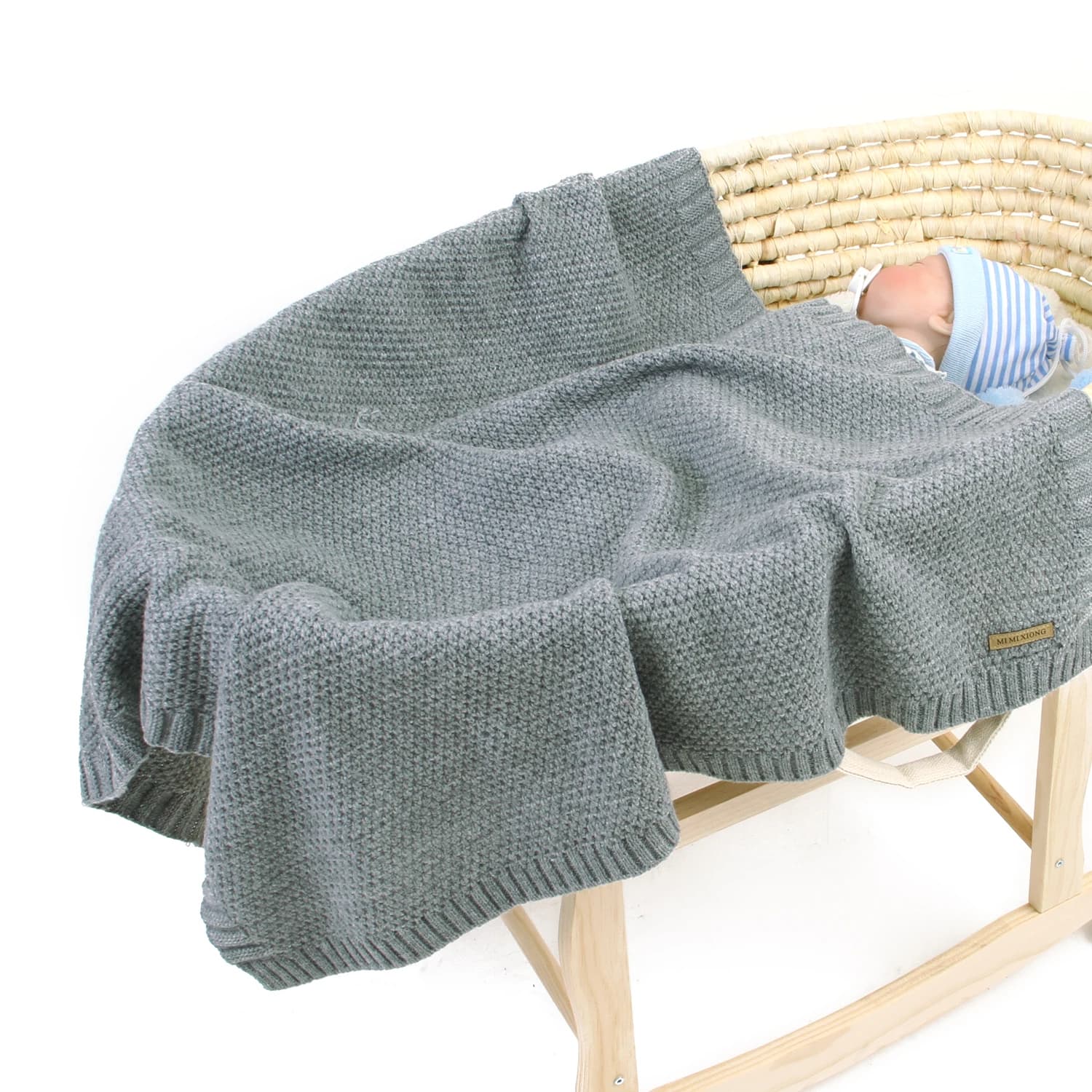 Coperte per bambini coperte per neonati lavorate a maglia avvolgenti per neonati morbido divano per bambini trapunta per culla coperta per passeggino