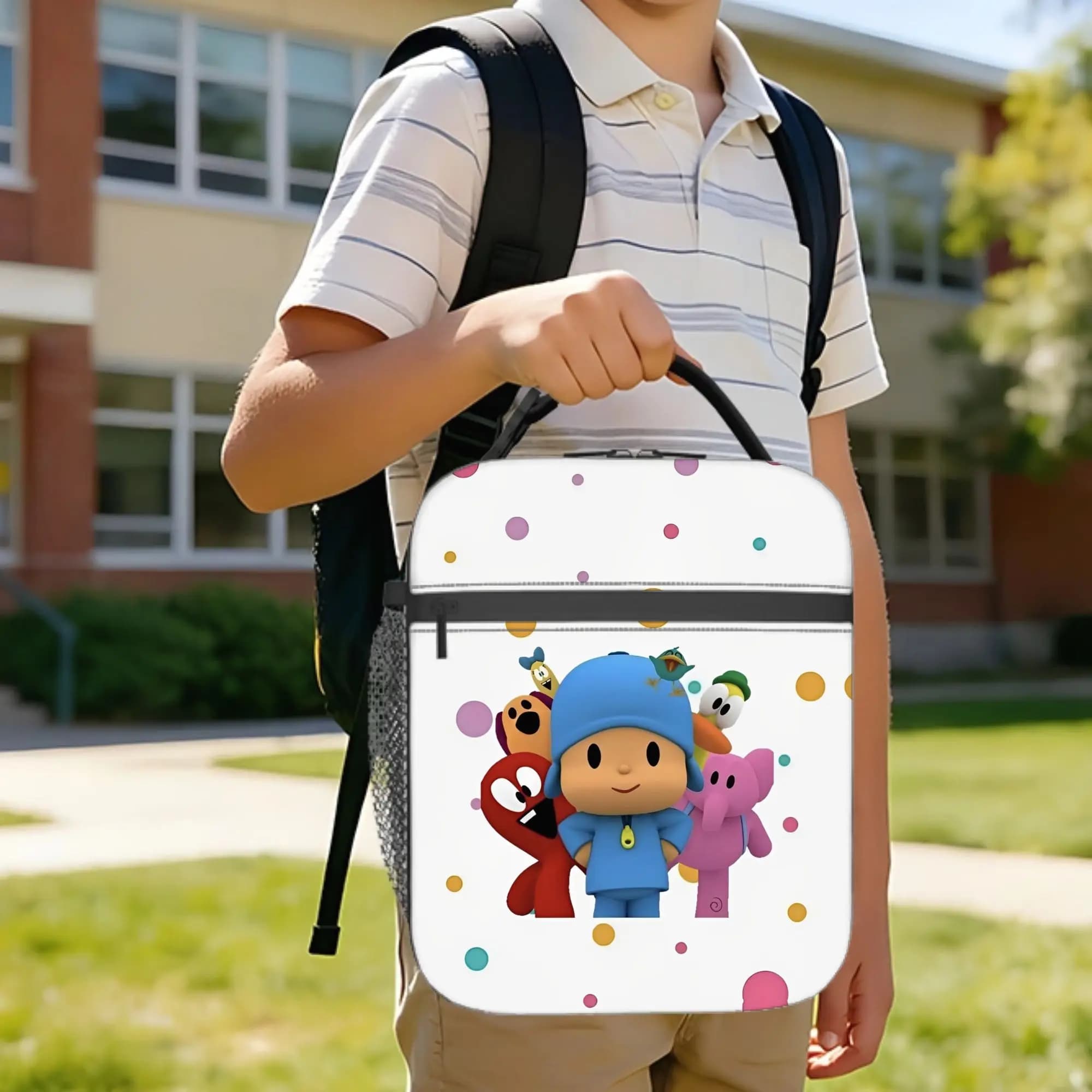 Pocoyoed Insulated Lunch Bags Large Reusable Cooler Bag Tote Lunch Box Office Travel Food Bag