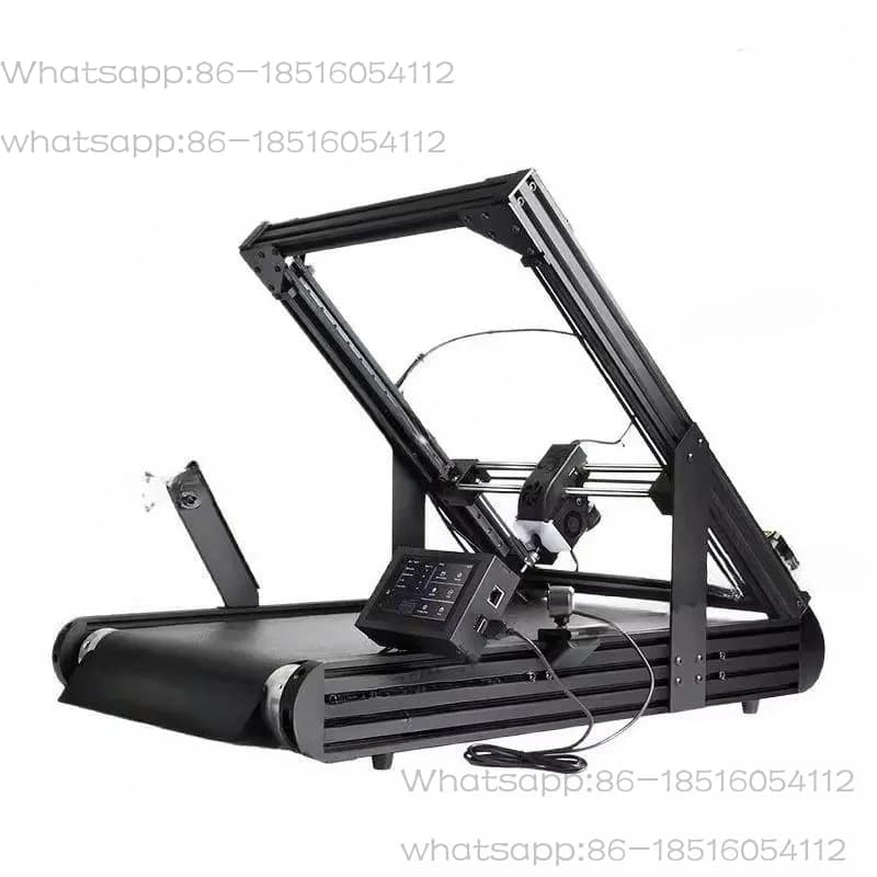 Stampante 3D con Nastro Trasportatore in Acciaio 250×250×∞mm, Firmware Klipper, Stampa Veloce e Livellamento Automatico
