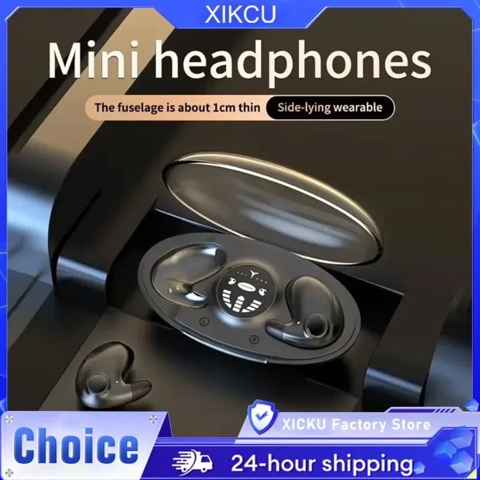 HiFi Mini hires Bluetooth 5.3 Headphones with noise deletion ENC Invisible Sleep Headphones