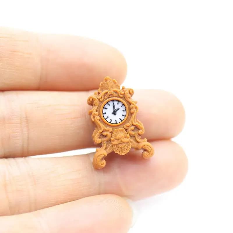 Nuova Offerta: 1 Pezzo di Orologio da Tavolo e da Terra in Stile Vintage, Scala 1:12, Miniatura per Casa delle Bambole, Accessori Fai-da-Te