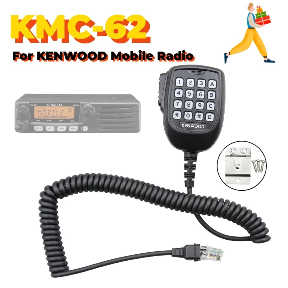 KMC-62 RJ45 8 Pin 16 tastiera Walkie Talkie microfono per KENWOOD TM271A TM281 TM481 TM471 TK868G TK8108 TK768G Radio Hand Speake