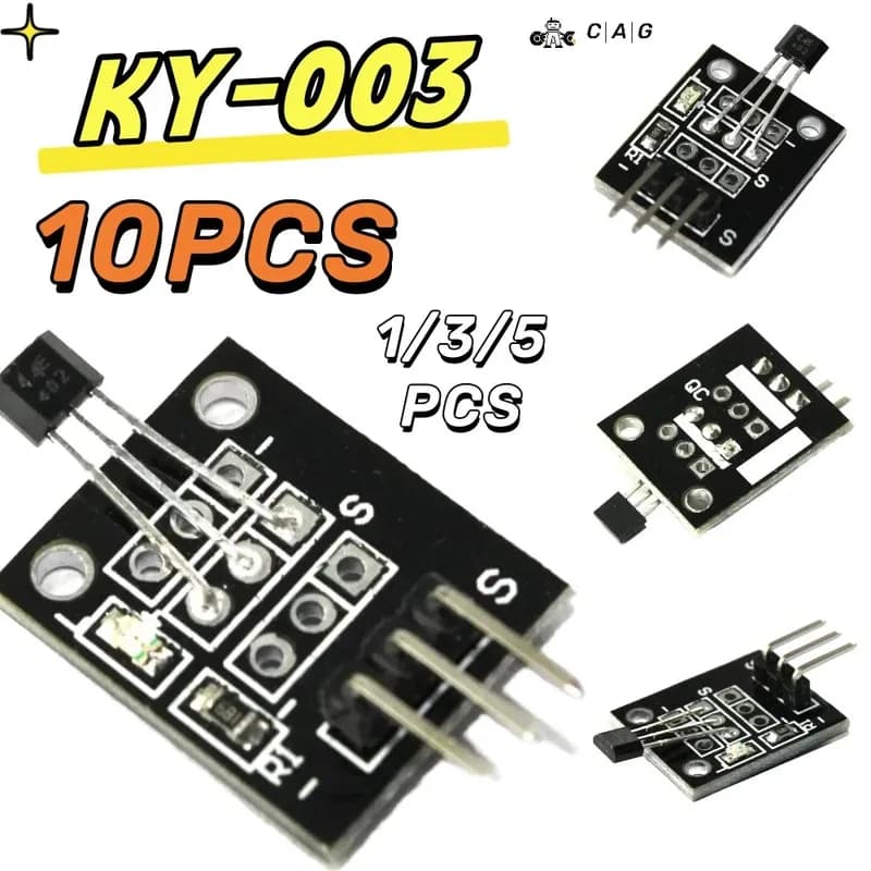 1-10 pcs/lot KY-003 Standard Hall Magnetic Sensor Module for Arduino AVR Smart Cars PIC Good KY 003 New