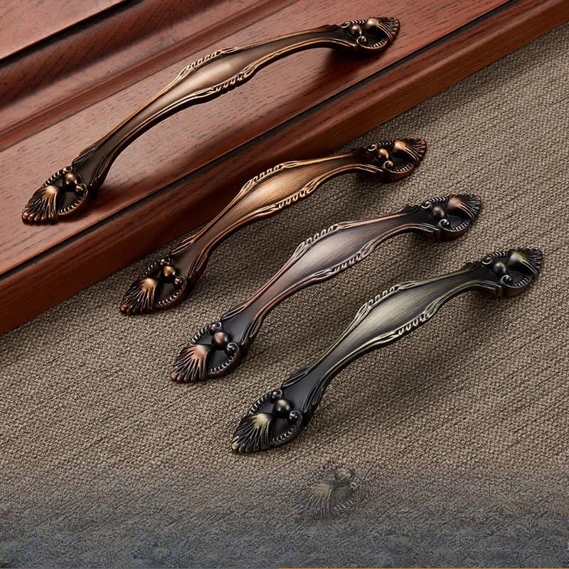 Maniglia classica in lega di zinco per mobili, cassetto del bagno, maniglia per porta dell'armadio, guardaroba, scarpe, maniglia dell'armadio, hardware all'ingrosso