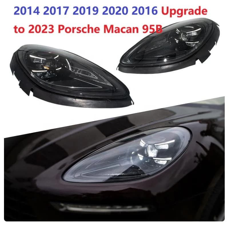 Fari a LED laser stile Matrix Plug and Play per Porsche Macan 95B, aggiornamento dal 2014, 2016, 2017, 2019, 2020 al modello 2023