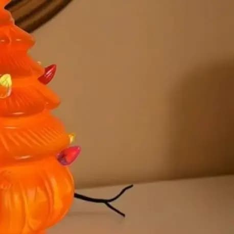 Halloween Pumpkin Lantern Handcrafted Resin Ornament Halloween Tree Decorations Resin Figurine with Pumpkin Black Cat for Indoor