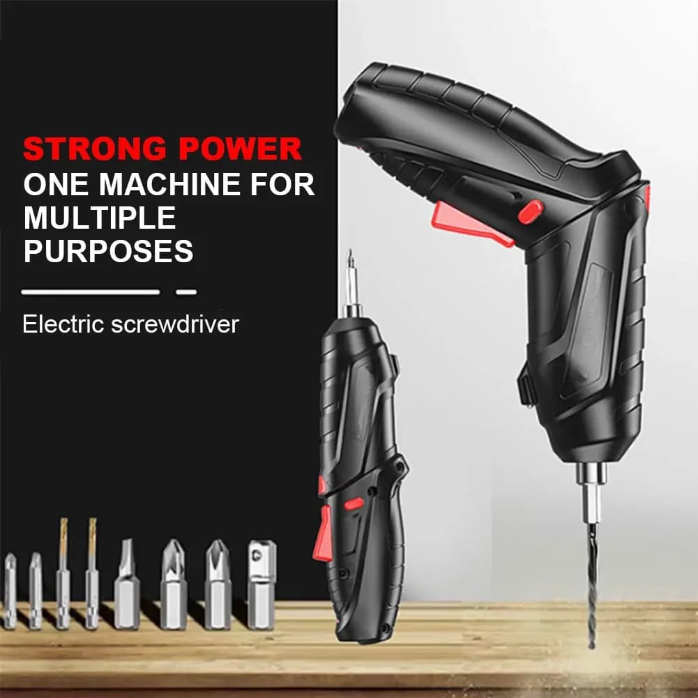 Cacciavite elettrico senza fili 3.6V trapano elettrico per uso domestico ricaricabile illuminazione a LED Mini cacciavite elettrico Set di utensili elettrici