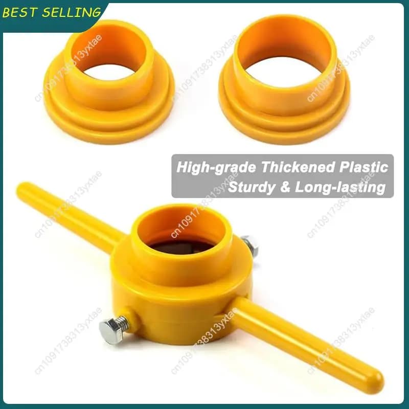 N09R-6 Pz PVC Thread Maker Tool Infila tubi Kit di strumenti idraulici Set di matrici rotonde per tubi con 3 matrici 1/2 pollici, 3/4 pollici e 1 pollice NPT Die Set