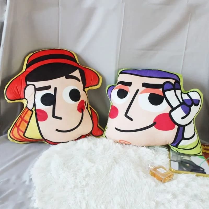 Toy Story Cuscino per bambola maschile e femminile personalizzato Woody Buzz Lightyear Cuscino per pisolino per auto super morbido Cuscino lombare