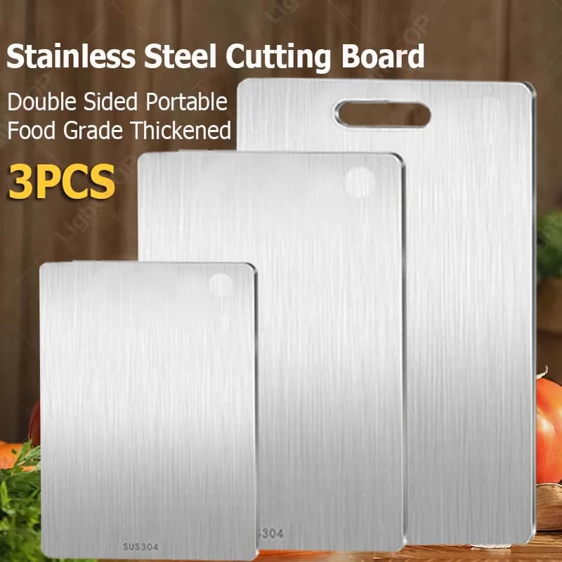 WXCOO T-Shirt for Kitchen Cutters for Portable Meat Addensated Stainless Steel 304 Double Face For Food Use