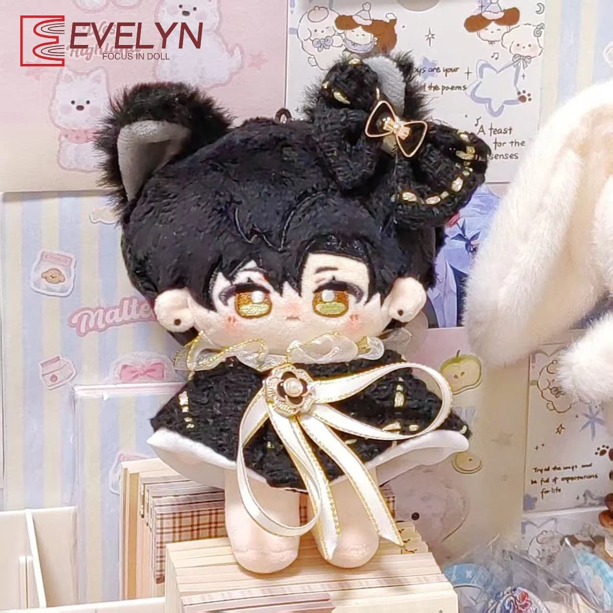 Evelyn 2 Stile 10 cm Vestiti per bambole in cotone Bella mini mantello per amore e spazio profondo Xavier Zayne 10 cm Peluche Ventole Regalo