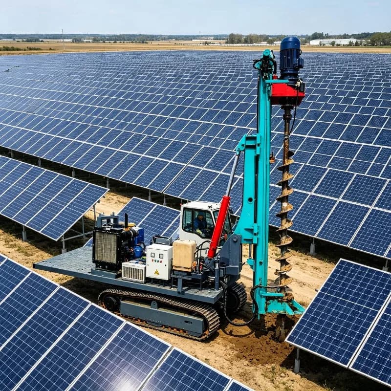 Crawler Solar Pile Driver Piling Rig for Solar Foundation Work Customized with Compact Body for Fast Site Transfer