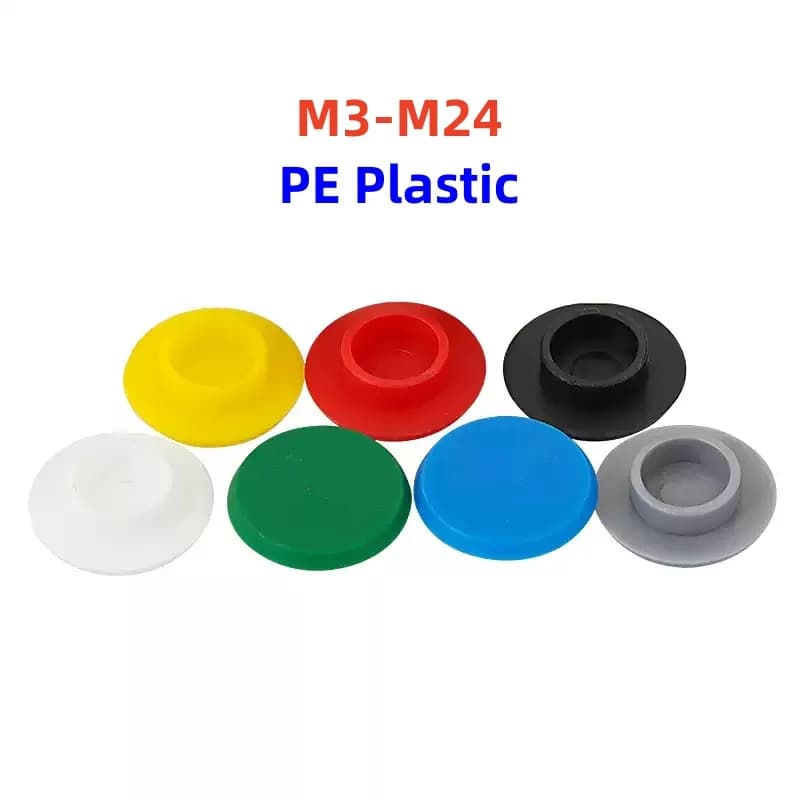 M3 M4 M5 M6 M8 M10 M12-M24 PE Plastica Vite a esagono incassato Coperchio protettivo Tappo antiruggine e impermeabile Decorato