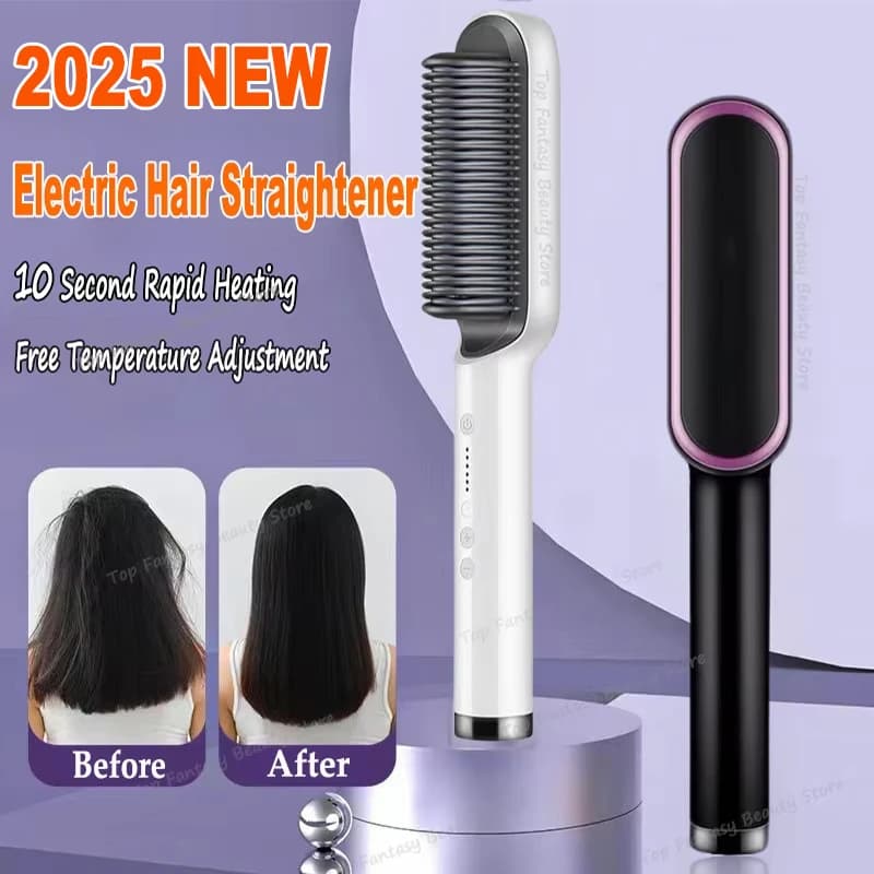 Hair Plate Xiaomi Quick Heating Electric Hair Plate Hot Comb Professional Hair Plate Negative lon Haircare Brush