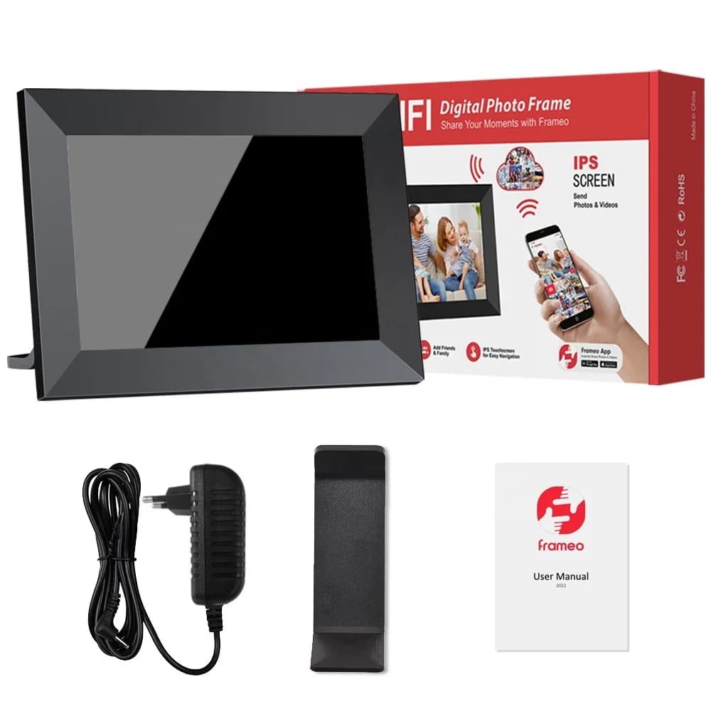 Cornice Digitale Smart da 10.1 Pollici con Wi-Fi e Calendario, Personalizzabile, per Regali e Foto - Modello 2026 - Vendita all'Ingrosso