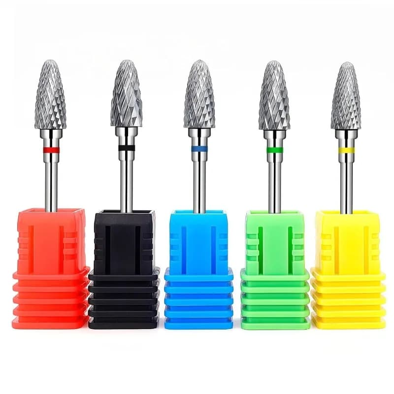 1 Pezzo Fresa Rotante in Carburo di Tungsteno per Unghie, Accessorio per Manicure, Fresa per Rimozione Gel e Lucidatura