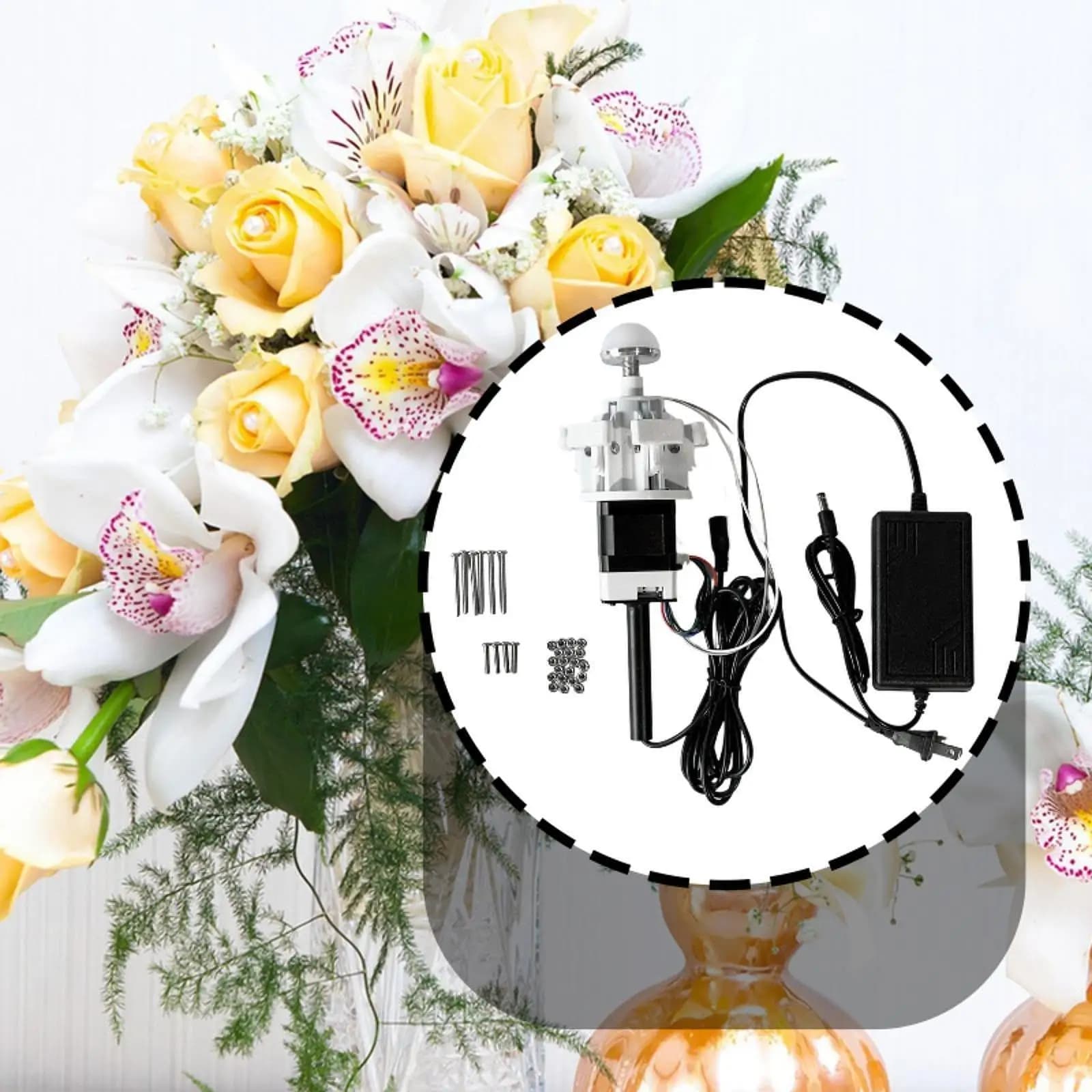Motore Meccanico Fai-da-Te per Fiori Artificiali con Apertura e Chiusura Automatica, Accessori per Feste, Matrimoni e Spettacoli