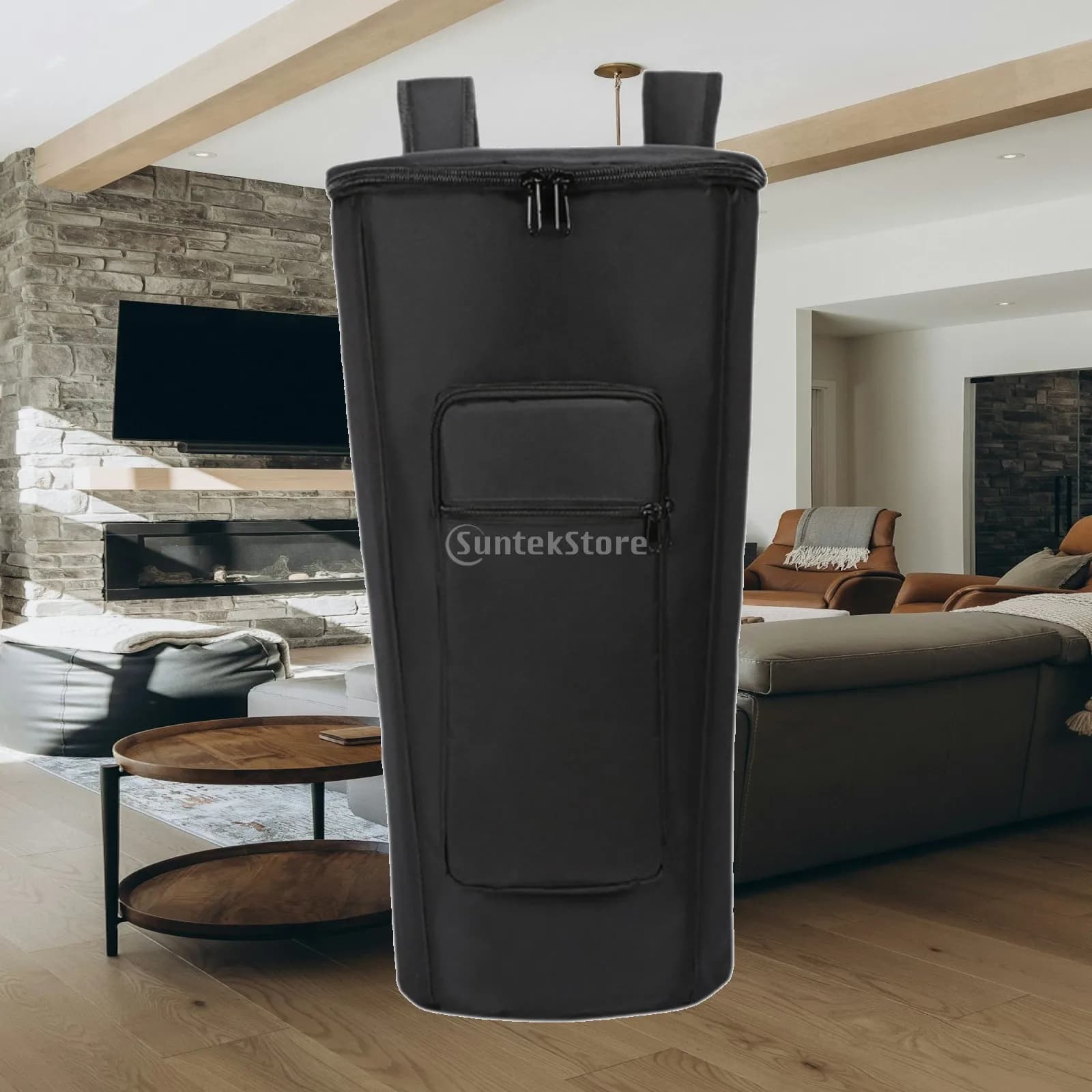Borsa Impermeabile per Djembe, Zaino Leggero per Tamburo con Imbottitura in Schiuma, Borsa per Accessori da Percussioni per Viaggi e Uso Quotidiano