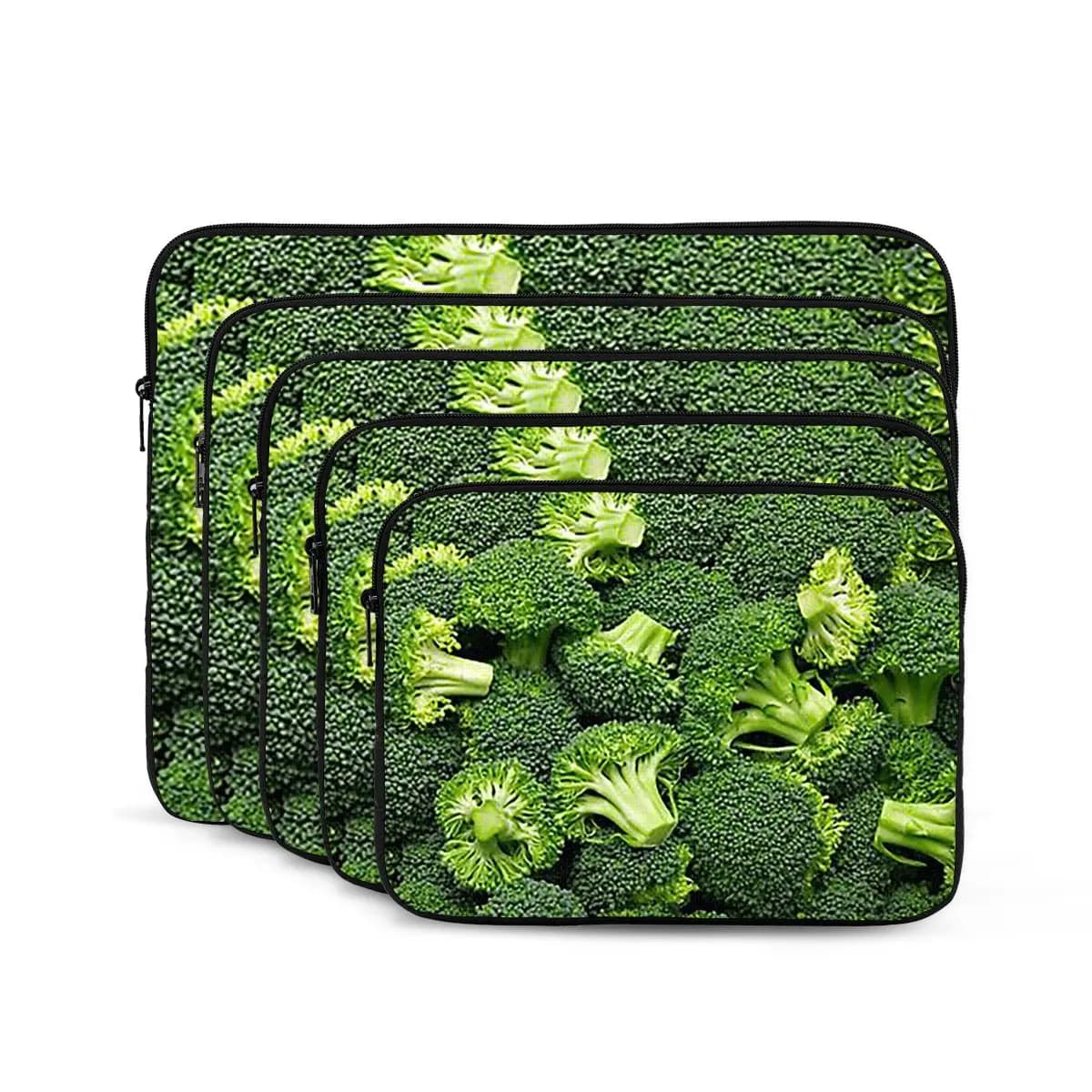 Borsa per laptop per notebook con broccoli grezzi freschi Custodia per notebook Custodia protettiva per tablet Custodia antiurto