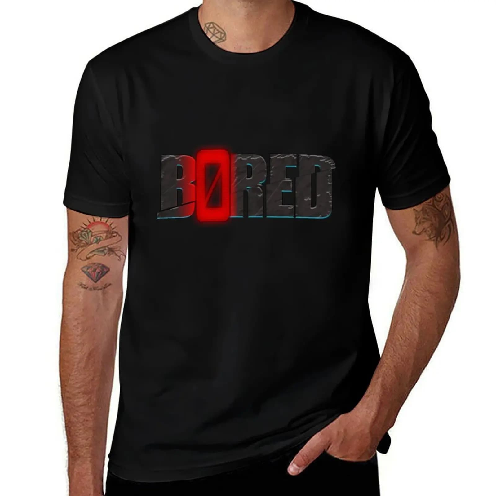 T-shirt BORED T-shirt tinta unita per taglie grandi e alti