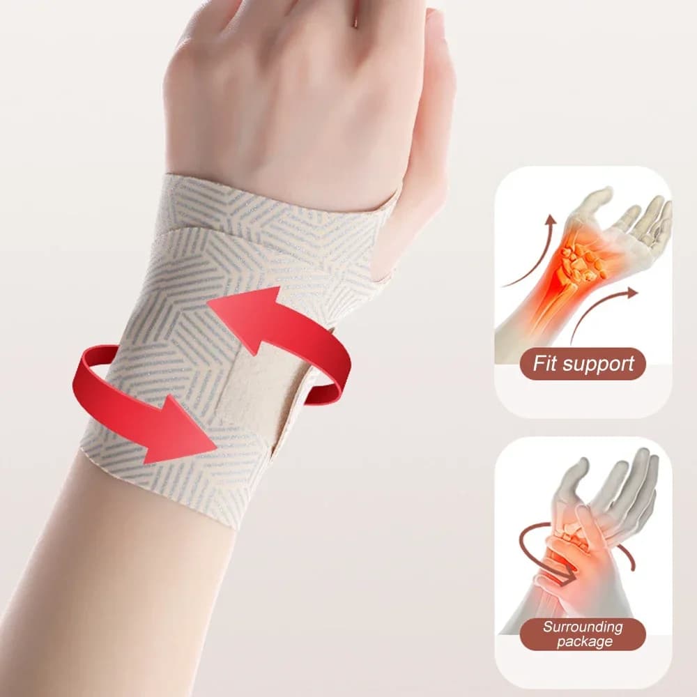 Supporto per tutore da polso ultrasottile per alleviare il dolore al tunnel carpale, artrite, tendinite, fasce elastiche per polso, compressione e supporto