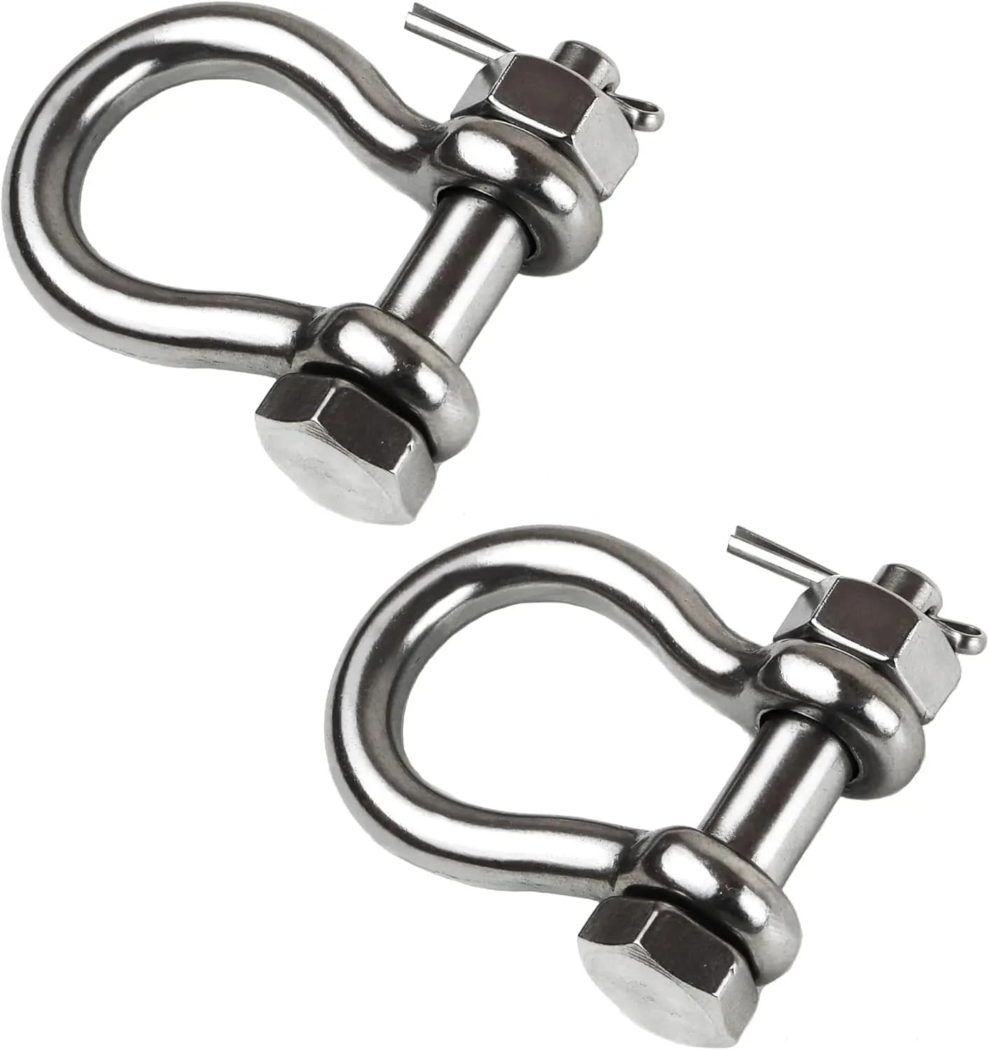 Grillo per Ancora in Acciaio Inossidabile 316 da 1/4" 5/16" 3/8" 1/2" con Perno di Sicurezza per Uso Marino