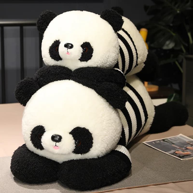 90cm New Styles Streak Panda Plush Toy Stuffed Forest Animal Soft Bear Dolls Animal Toys Pillow Birthday Gifts