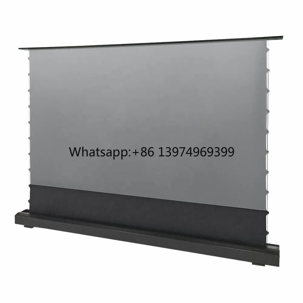 16:9 92- 150" Inch Electric Movie Projection Screen Motorized Floor Rising Retractable Projector Screen