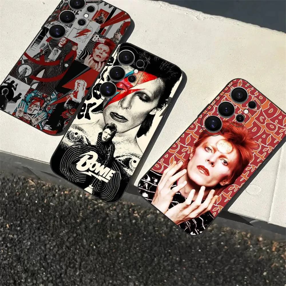 D-David Singer B-Bowie Colorful Phone Case for Samsung S 24 Fe 25 Ultra Plus 20 Lite 21 30 22 23 24 22 Ultra 5G Fundas