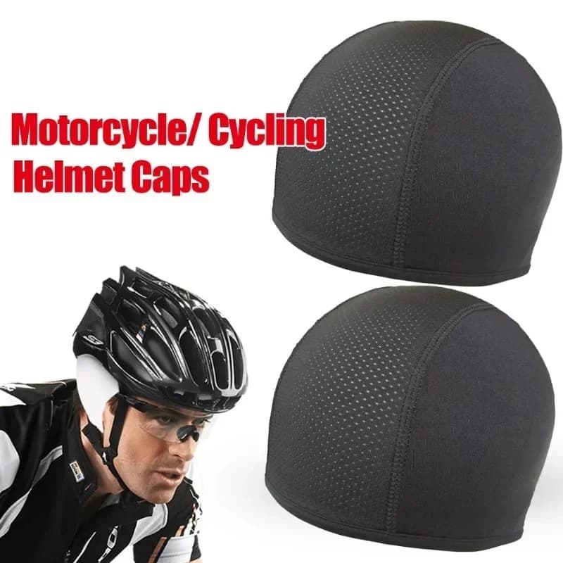 1/2 pezzi ​ ​ Berretto con fodera per casco traspirante per motocicletta da ciclismo - Passamontagna traspirante, cappello interno sportivo unisex