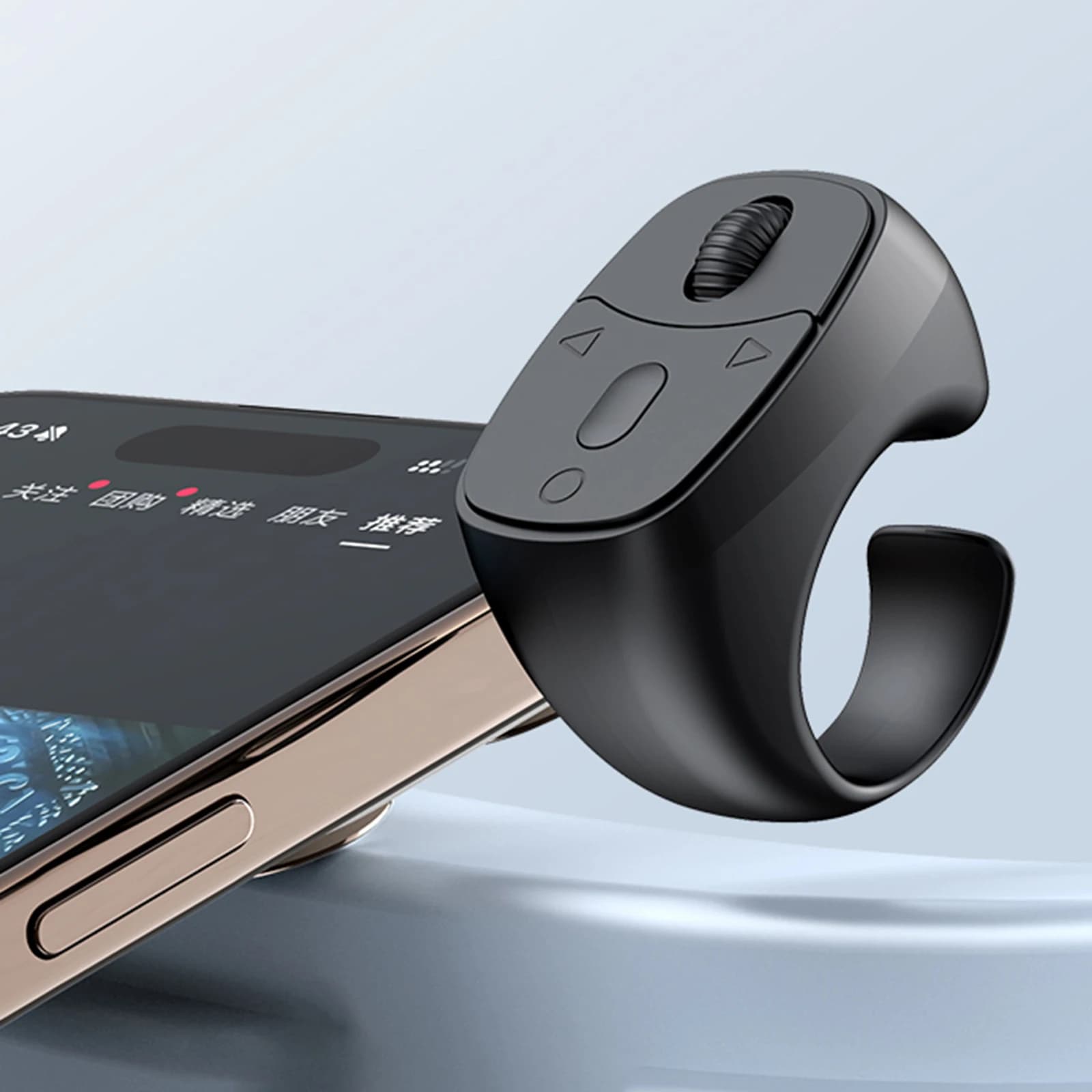 Compatible with Bluetooth 5.3 Remote Control Mouse Toe Ring Mouse Toe of fingers Remote control Wireless Camera Optimizer Selfie Button